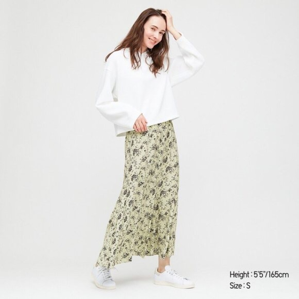 Uniqlo Viscose Printed Mermaid Long Skirt - XS
